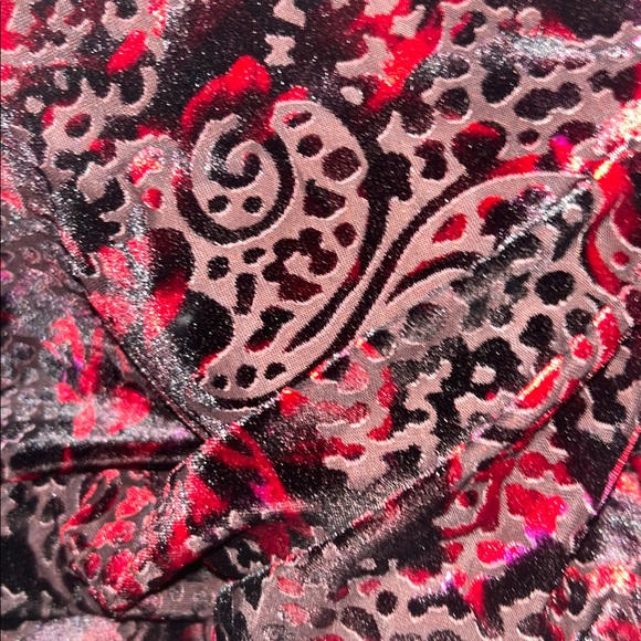 Cupio Velvet Burnout Top with Bell Sleeves XL - Picture 5 of 7